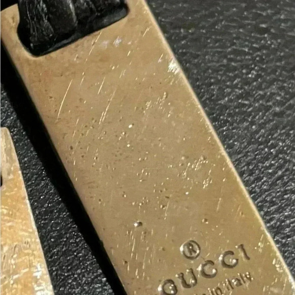 Gucci black leather drawstring hobo handbag - Picture 11 of 12